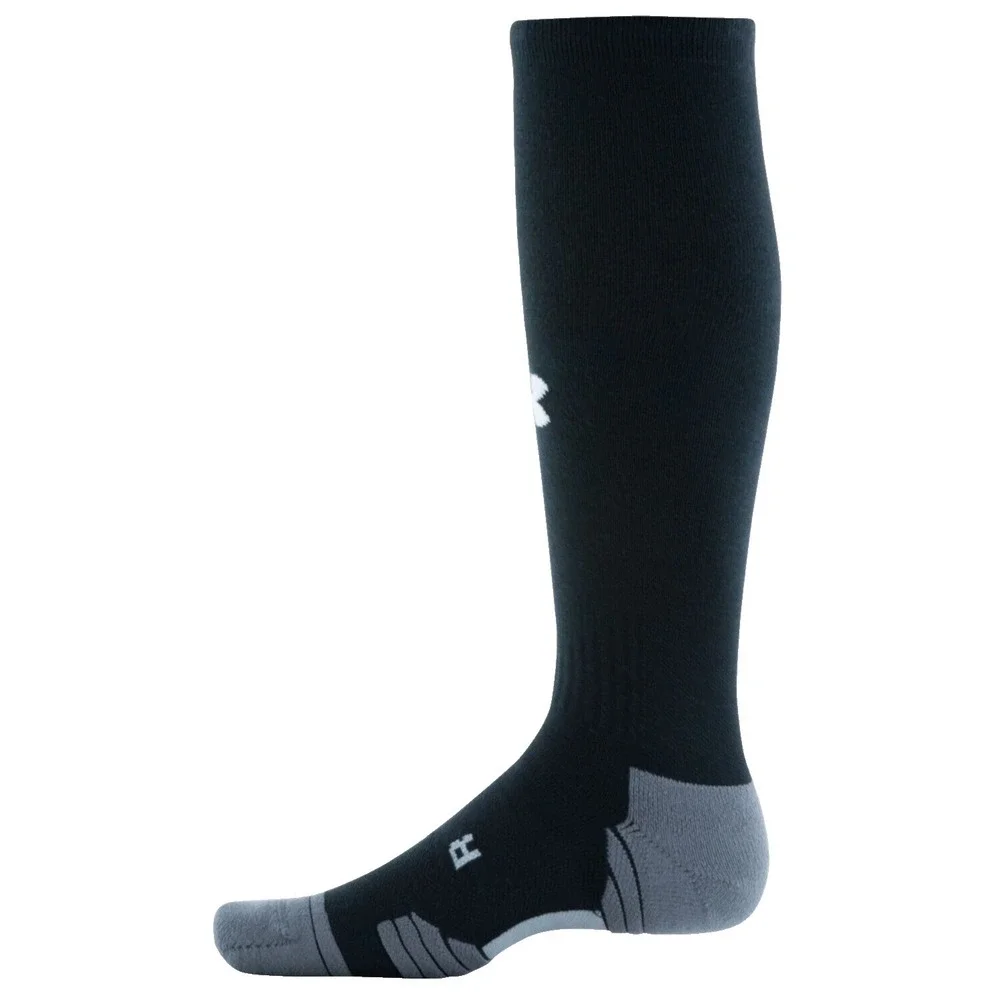 Under Armour- UA Over The Calf Sock, Black, Mens Size 7-8.5, Womens Size 6-10